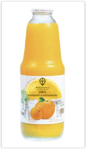 Ovocná šťava 100% pomaranč a mandarínka 1000ml