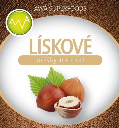 AWA superfoods Lieskové oriešky natural 500g