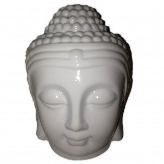 Aromalampa Hlava Budha biela