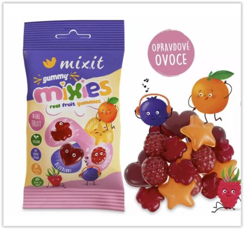 Ovocné Mixies - prírodné želé cukríky 35g