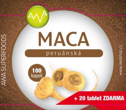 AWA superfoods Maca peruánska 100 tabliet